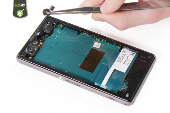 Guide photos remplacement nappe power / volume Xperia Z1 Compact (Etape 17 - image 3)