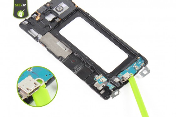 Guide photos remplacement nappe connecteur de charge Samsung Galaxy A7 (Etape 37 - image 4)