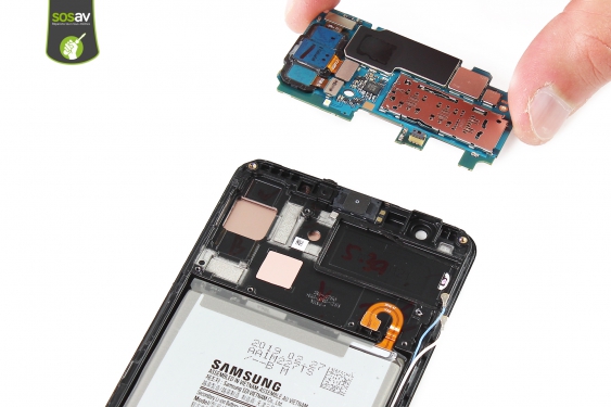 Guide photos remplacement haut-parleur interne Galaxy A7 (2018) (Etape 16 - image 3)