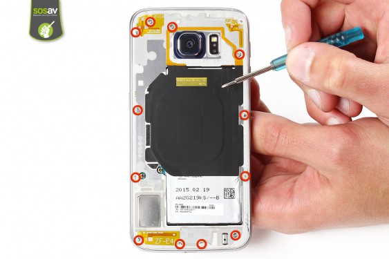 Guide photos remplacement bouton power Samsung Galaxy S6 (Etape 4 - image 3)