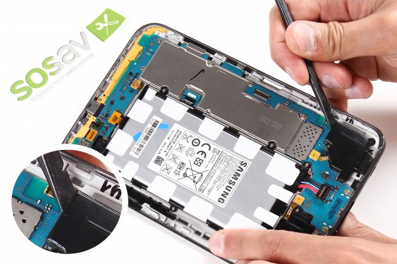 Guide photos remplacement haut-parleur externe droit Samsung Galaxy Tab 2 7" (Etape 8 - image 2)