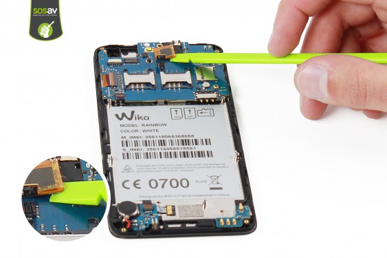 Guide photos remplacement câble d'interconnexion gsm Wiko Rainbow 4G (Etape 12 - image 2)