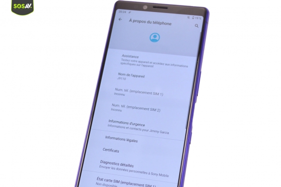 Guide photos remplacement batterie Xperia 1 (Etape 1 - image 1)