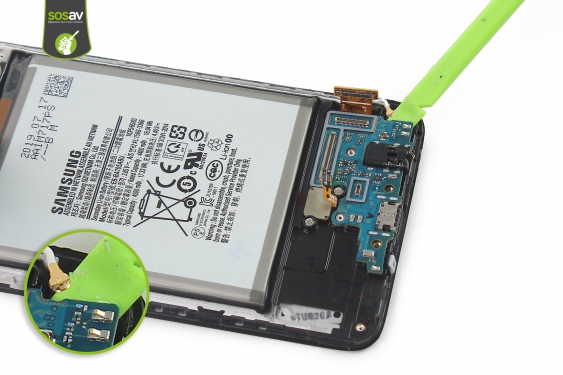Guide photos remplacement connecteur de charge Galaxy A70 (Etape 14 - image 3)