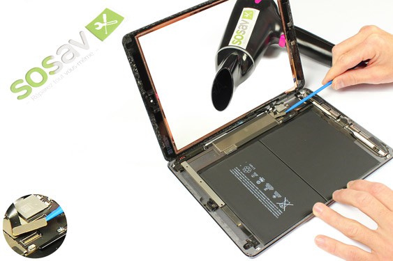 Guide photos remplacement vitre tactile iPad Air 1 WiFi (Etape 12 - image 3)