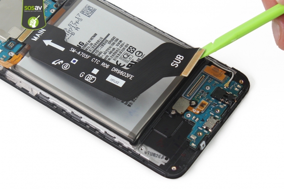 Guide photos remplacement connecteur de charge Galaxy A70 (Etape 12 - image 2)