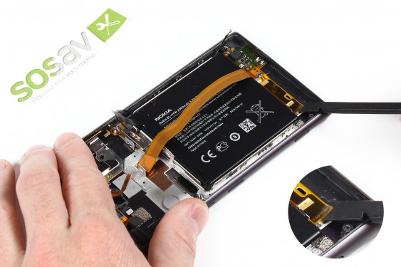 Guide photos remplacement nappe haut-parleur externe Lumia 925 (Etape 25 - image 1)
