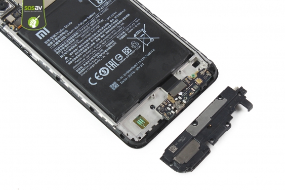 Guide photos remplacement bloc haut-parleur externe + vibreur Redmi Note 6 Pro (Etape 16 - image 1)