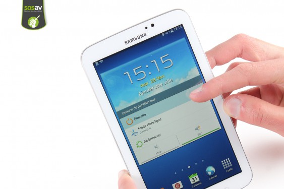 Guide photos remplacement vitre tactile Galaxy Tab 3 7" (Etape 1 - image 2)