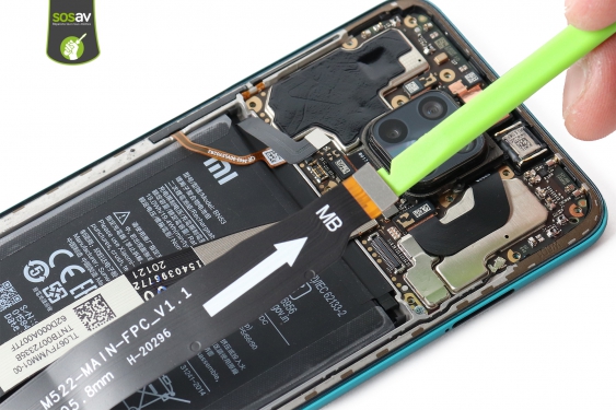 Guide photos remplacement nappe de liaison connecteur de charge Redmi Note 9 Pro (Etape 11 - image 2)