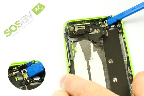 Guide photos remplacement nappe power vibreur volume iPhone 5C (Etape 36 - image 3)