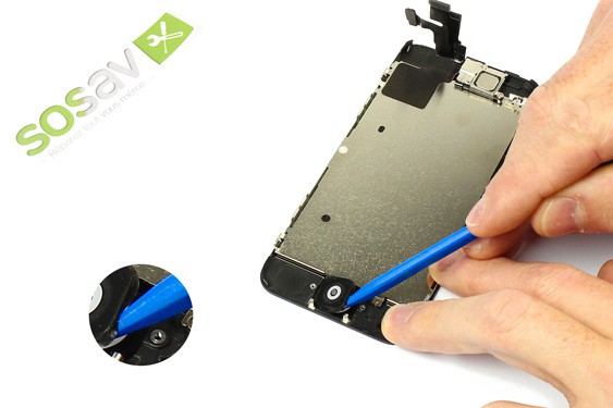 Guide photos remplacement bouton home  iPhone 5C (Etape 12 - image 2)