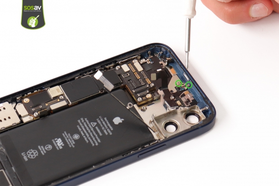 Guide photos remplacement nappe flash & micro secondaire iPhone 12 (Etape 20 - image 1)