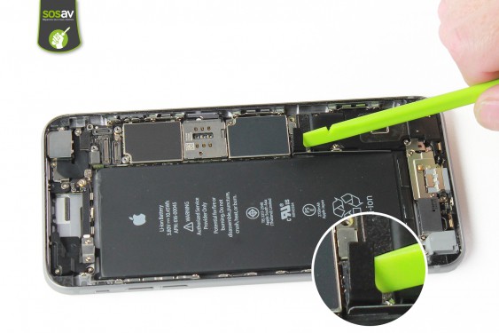 Guide photos remplacement nappe power / flash / micro externe iPhone 6S Plus (Etape 12 - image 3)