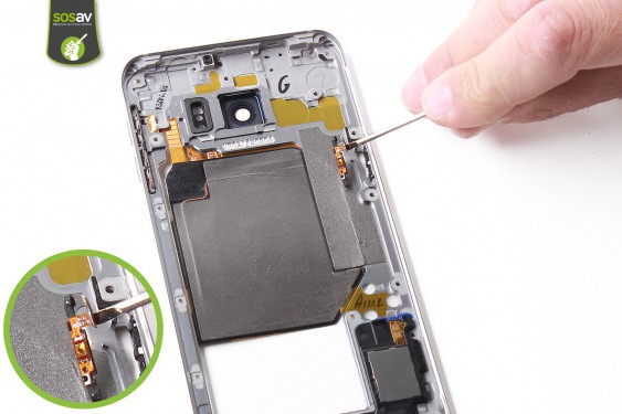 Guide photos remplacement bouton power Samsung Galaxy S6 Edge + (Etape 9 - image 2)