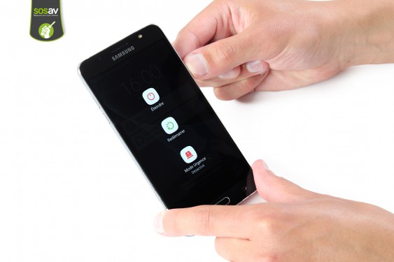 Guide photos remplacement coque arrière Samsung Galaxy J7 2016 (Etape 1 - image 1)