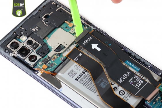 Guide photos remplacement nappe de liaison connecteur de charge principale Galaxy Note 10+ (Etape 13 - image 4)