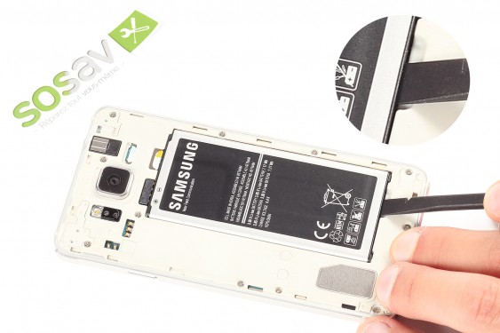 Guide photos remplacement châssis interne Samsung Galaxy Alpha (Etape 3 - image 1)