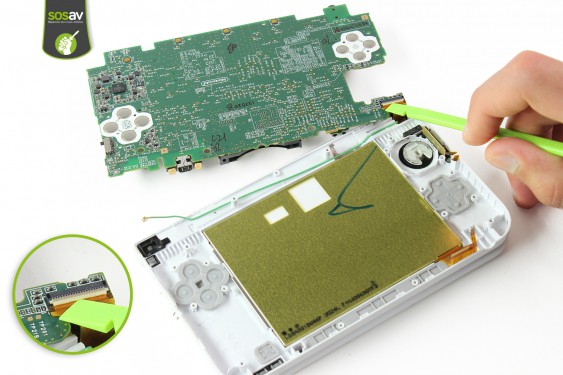Guide photos remplacement ecran supérieur Nintendo 3DS XL (Etape 32 - image 1)