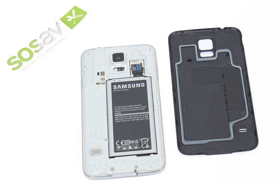 Guide photos remplacement haut parleur externe Samsung Galaxy S5 (Etape 3 - image 1)