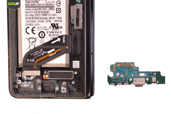 Guide photos remplacement connecteur de charge Galaxy Z Fold 3 (Etape 10 - image 4)