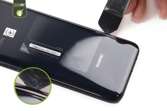Guide photos remplacement vitre arrière Huawei P40 Lite (Etape 4 - image 1)