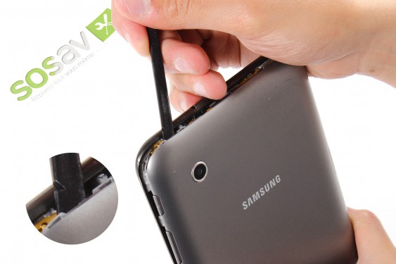 Guide photos remplacement nappe de liaison de l'écran lcd Samsung Galaxy Tab 2 7" (Etape 3 - image 4)