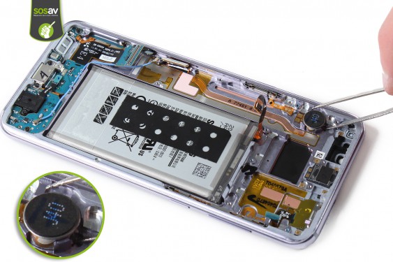 Guide photos remplacement vibreur Samsung Galaxy S8+ (Etape 24 - image 1)