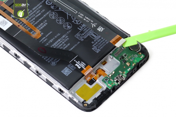 Guide photos remplacement connecteur de charge Huawei Y7 2019 (Etape 12 - image 4)