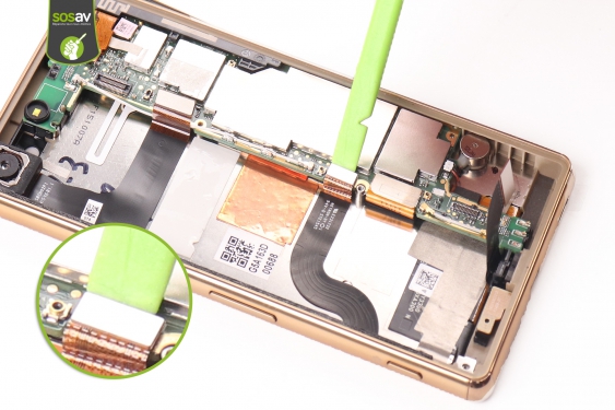 Guide photos remplacement connecteur de charge Xperia M5 (Etape 21 - image 3)