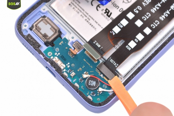 Guide photos remplacement connecteur de charge Galaxy A34 (Etape 9 - image 1)
