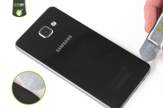 Guide photos remplacement façade arrière Samsung Galaxy A5 2016 (Etape 3 - image 1)