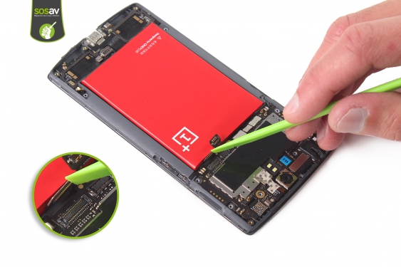 Guide photos remplacement haut-parleur interne OnePlus One (Etape 13 - image 2)