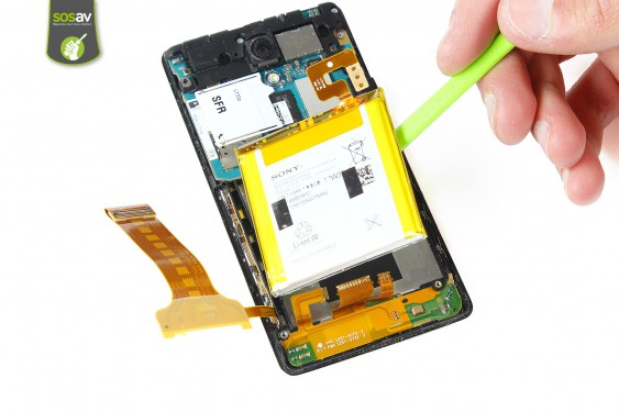 Guide photos remplacement haut-parleur interne Xperia T (Etape 15 - image 1)