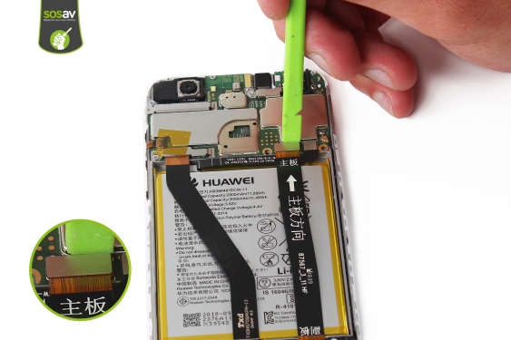 Guide photos remplacement batterie Huawei Y6 2018 (Etape 8 - image 1)