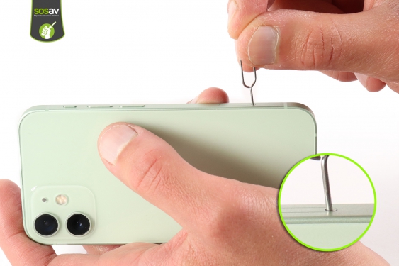 Guide photos remplacement tiroir sim iPhone 12 Mini (Etape 2 - image 1)