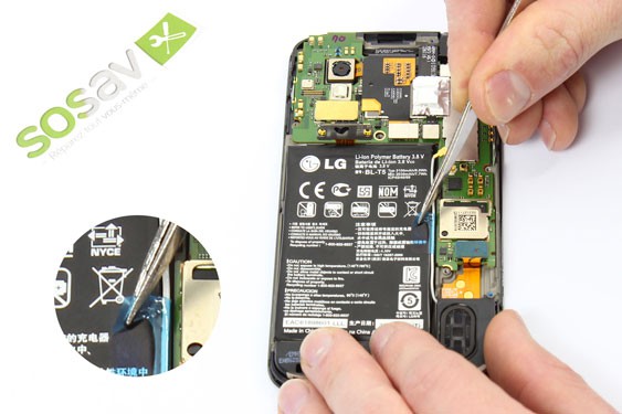 Guide photos remplacement nappe bouton power Nexus 4 (Etape 10 - image 1)
