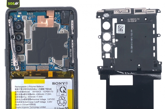 Guide photos remplacement batterie Xperia 10 III (Etape 4 - image 3)