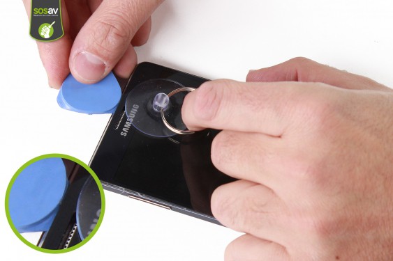 Guide photos remplacement haut-parleur interne Samsung Galaxy A7 (Etape 5 - image 3)