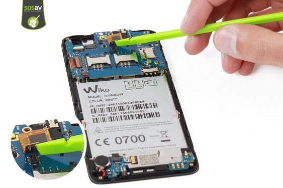 Guide photos remplacement ecran complet Wiko Rainbow 4G (Etape 12 - image 3)