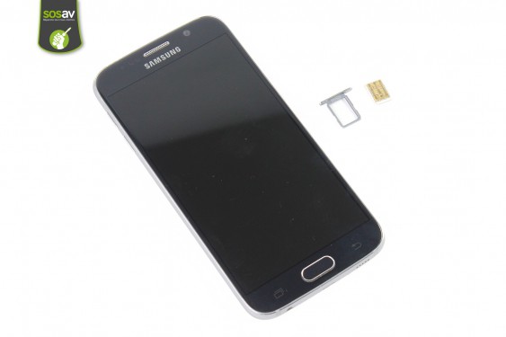 Guide photos remplacement tiroir sim Samsung Galaxy S6 (Etape 3 - image 1)