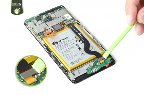 Guide photos remplacement nappe de liaison connecteur de charge  (Etape 18 - image 1)