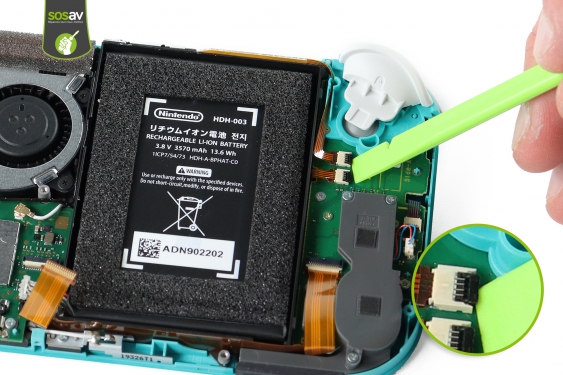Guide photos remplacement nappe power et volume Nintendo Switch Lite (Etape 10 - image 1)