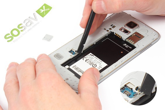 Guide photos remplacement connecteur de charge Samsung Galaxy S5 (Etape 9 - image 3)