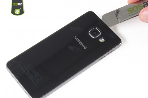 Guide photos remplacement haut-parleur interne Samsung Galaxy A3 2016 (Etape 5 - image 1)