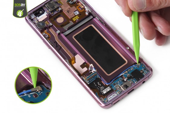 Guide photos remplacement connecteur de charge Galaxy S9 (Etape 25 - image 1)
