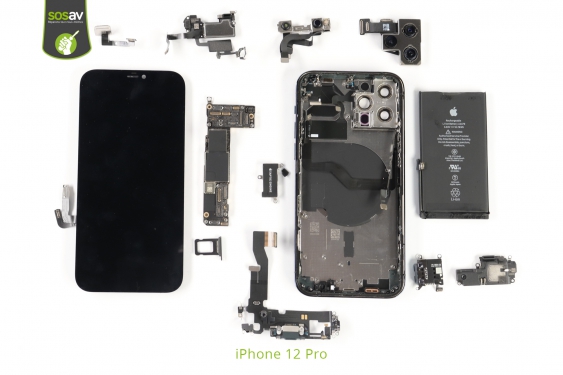 Guide photos remplacement démontage complet iPhone 12 Pro (Etape 25 - image 2)
