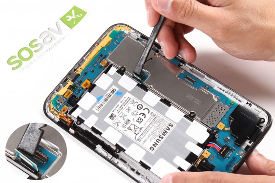 Guide photos remplacement nappe de liaison de l'écran lcd Samsung Galaxy Tab 2 7" (Etape 8 - image 3)