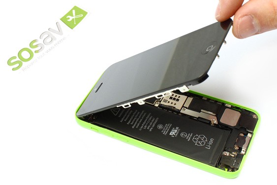 Guide photos remplacement ecran complet assemblé iPhone 5C (Etape 3 - image 1)