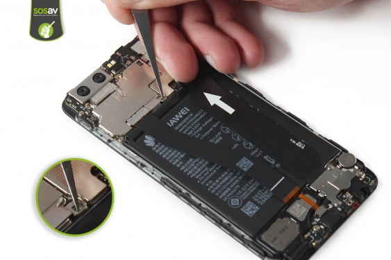 Guide photos remplacement batterie Huawei P10 (Etape 12 - image 1)